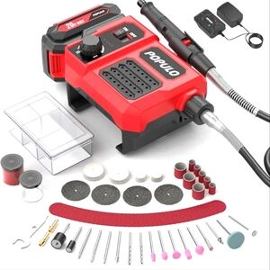 POPULO 20V Cordless Flex Shaft Rotary Tool